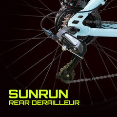 CROW - Spencer Hawk 7 Speed | Blue | 27.5 INCH Mountain Bike | Dual DISC Brake | Suspension Fork | HITENSILE Steel Frame | Unisex MTB