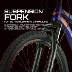 CROW - Wolf Single Speed | 27.5" INCH Unisex MTB | HITENSILE Steel Frame | Double DISC Brakes