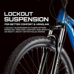 Crow FUSION 27 | 6061 ALLOY FRAME | FULLY FITTED | LOCKOUT SUSPENSION 29 T (inch) Mountain Cycle