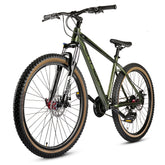 CRADIAC Alpha PRO GEN 2-21 Speed 6061 Alloy Cycle 27.5 T 21 Speed Gear Bicycle For Men With Front Zoom Lockout Suspension & Dual Disc Brake Mountain Bike | 15+ Years, Unisex, 18 Inch, Militorygreen