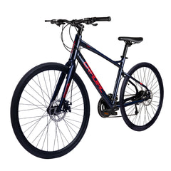 CRADIAC - Concept | 24 Speed Gear Hybrid Cycle | 700 * 35 C Bike | Rigid Fork | 6061 Alloy Frame | 700 * 35C Nylon Tires | Dual DISC Brakes | Ideal for 15+ Years Men/Boys/Girls