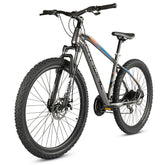 Cradiac XC 900 GEN 3-24 Speed 6061 Alloy Cycle 27.5 T 24 Geared Bicycle for Men with Zoom Lockout Suspension & Dual Disc Brake Mountain Bike | for 14+ Years, Unisex, Frame Size : 18 Inch, Grey