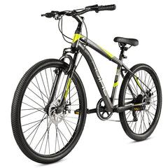 CRADIAC Hustler X7 7 Speed 29 inch Steel Geared High Performance Mountain Cycle for Men with Front Suspension & Dual disc Brakes | Ideal for 14+ Years, Unisex, Frame Size - 18.5 Inch