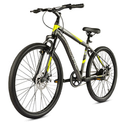 CRADIAC Hustler X7 Single Speed 29 inch High Performance Mountain Cycle for Men with Front Suspension & Dual disc Brakes | Ideal for 14+ Years, Unisex, Frame Size - 18.5 Inch