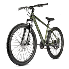 CRADIAC Alpha Lite 21 Speed 6061 Alloy Cycle 29 T 21 Speed Gear Bicycle For Men With Front Lockout Suspension & Dual Disc Brake Mountain Bike | Ideal For 15+ Years, Unisex, 18 Inch, Militorygreen