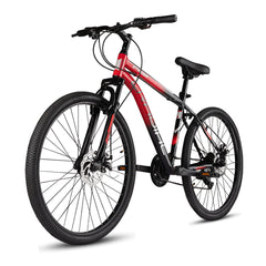 CRADIAC Stinger 21 Speed 27.5 inch Steel Geared High Performance Mountain Cycle for Men with Front Suspension & Dual disc Brakes | Ideal for 12+ Years, Unisex, Frame Size - 18.5 Inch