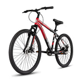 CRADIAC Stinger Single Speed 27.5 inch High Performance Mountain Cycle for Men with Front Suspension & Dual disc Brakes | Ideal for 12+ Years, Unisex, Frame Size - 18.5 Inch