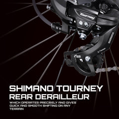 CROW - Wolf 21 Speed | 27.5" Inch Mountain Bike | Suspension Fork | Dual disc Brakes | Double Wall Alloy Rims | Unisex MTB | Ideal for Men/Women/Boys/Girls