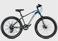 CRADIAC TOP Gun 7 Speed High Performance Steel Mountain Cycles for Men with Front Suspension & Dual Disc Brake| 26" T 7 Geared MTB Bike | Ideal for 14+ Years, Unisex, Frame Size : 17 Inch