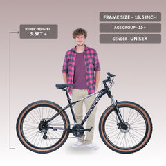 CRADIAC Xtreme 21 Speed | 18.5 INCH HI-TENSILE Steel Frame | 29T Mountain Bike | Front Suspension | Dual DISC