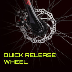 CRADIAC Stinger 21 Speed 27.5 inch Steel Geared High Performance Mountain Cycle for Men with Front Suspension & Dual disc Brakes | Ideal for 12+ Years, Unisex, Frame Size - 18.5 Inch