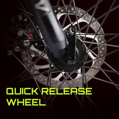 CROW - Speedliner | 18.5 Inch HI-TENSILE Steel Frame | Double Wall Alloy Rims | Dual Disc Brakes | Single Speed