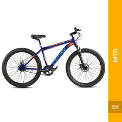 CROW - Wolf Single Speed | 27.5" INCH Unisex MTB | HITENSILE Steel Frame | Double DISC Brakes