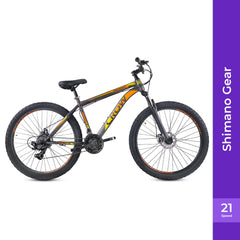 CROW - Meridian 21 Speed | 29" Unisex MTB | 21 Gear Mountain Cycle | Dual DISC Brakes | Suspension Fork | Ideal for Boys/Girls/Men/Women