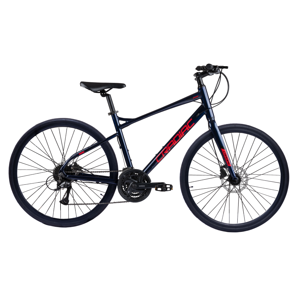 CRADIAC - Concept X | 24 Speed Gear Hybrid Cycle | 700 * 35 C Bike | Rigid Fork | 6061 Alloy Frame | 700 * 35C Nylon Tires | Shimano hydraulic Dual DISC Brakes | Ideal for 15+ Years Men/Boys/Girls
