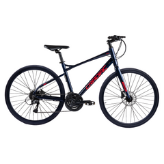 CRADIAC - Concept X | 24 Speed Gear Hybrid Cycle | 700 * 35 C Bike | Rigid Fork | 6061 Alloy Frame | 700 * 35C Nylon Tires | Shimano hydraulic Dual DISC Brakes | Ideal for 15+ Years Men/Boys/Girls