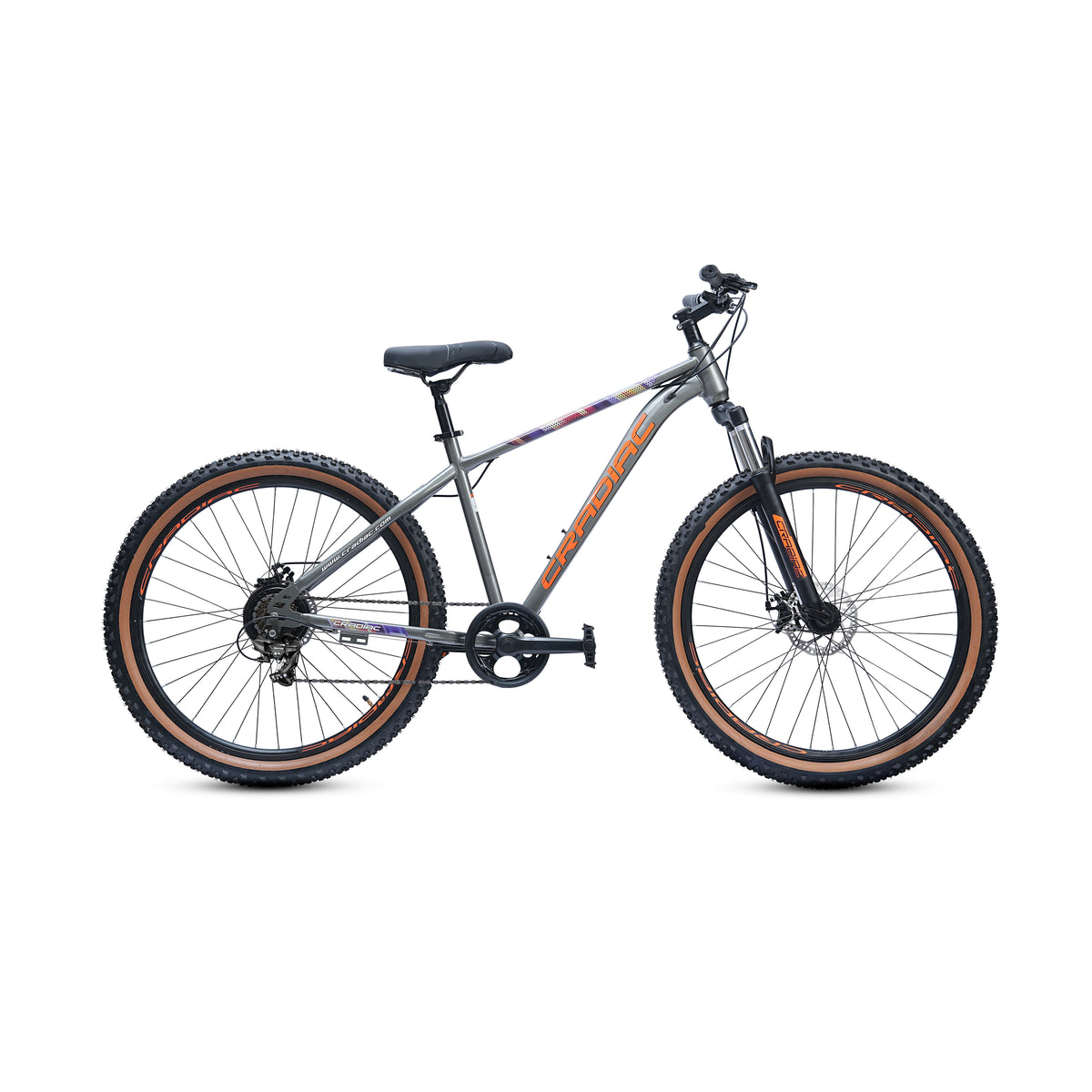 CRADIAC Dexter 7 Speed | 18.5 INCH HI-TENSILE Steel Frame | 27.5T Mountain Bike | Front Suspension | Dual DISC