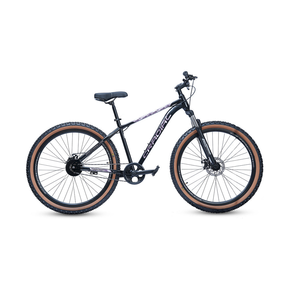 CRADIAC Dexter Single Speed | 18.5 INCH HI-TENSILE Steel Frame | 27.5T Mountain Bike | Front Suspension | Dual DISC