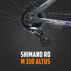 CRADIAC Dexter 21 Speed | 18.5 INCH HI-TENSILE Steel Frame | 27.5T Mountain Bike | Front Suspension | Dual DISC