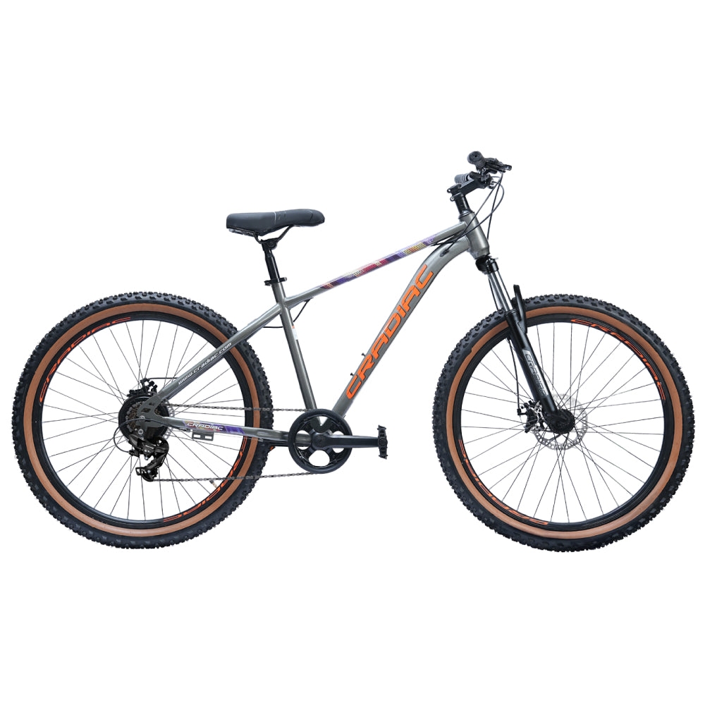CRADIAC Dexter 7 Speed | 18.5 INCH HI-TENSILE Steel Frame | 27.5T Mountain Bike | Front Suspension | Dual DISC