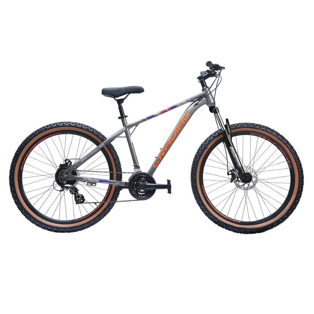 CRADIAC Dexter 21 Speed | 18.5 INCH HI-TENSILE Steel Frame | 27.5T Mountain Bike | Front Suspension | Dual DISC