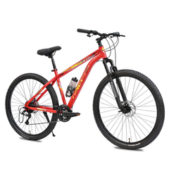 TUNGSTEN - Fire Storm 7 Speed | Hi-Tensile Steel Frame | Dual Disc Brakes | Suspension Fork | Unisex MTB | Ideal for 12+ Years