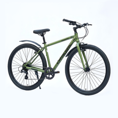 CRADIAC - SHADOWFAX 8 Speed | 700X45 C Nylon Cycles for Mens Adult | Hybrid Cycle for Adults | Cycles Hybrid | 8 Speed Gear Cycle for Adults with Rigid Fork and V Brake | Ideal for 5.8FT + Unisex