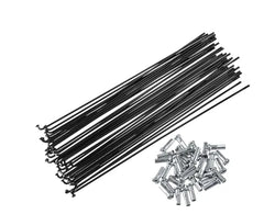X AUTOHAUX 36 Pcs Bicycle Steel Spokes 14G Bike Spoke 200mm Length with Nipples for Most Bicycle