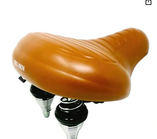 Big-Ben Comfortable Bike Seat for Men and Women,Oversize Bicycle Saddle with Soft Cushion Improves Comfort for Mountain Bike, Road Bicycle, Hibrid and Stationary Exercise Bike