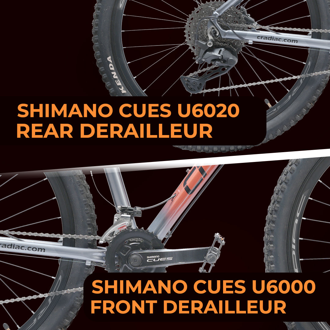 CRADIAC - XC 3000 | 2x11 Speed Gear Cycle | 27.5" Inch Mountain Bike | Hydraulic Disc Brakes | SR SUNTOUR Lockout Suspension | High Performance Alloy Frame | for 14+ Boys/Girls/Men