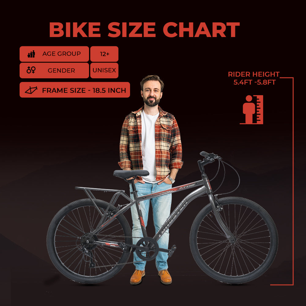 Height 26 Inch Mountain Bike Size Chart 26 Inch Bike Suits What