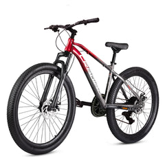 CRADIAC TOP Gun 7 Speed High Performance Steel Mountain Cycles for Men with Front Suspension & Dual Disc Brake| 26" T 7 Geared MTB Bike | Ideal for 14+ Years, Unisex, Frame Size : 17 Inch