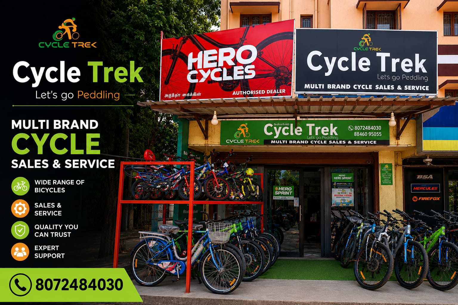 Cycle Trek - Coimbatore - 80724 84030