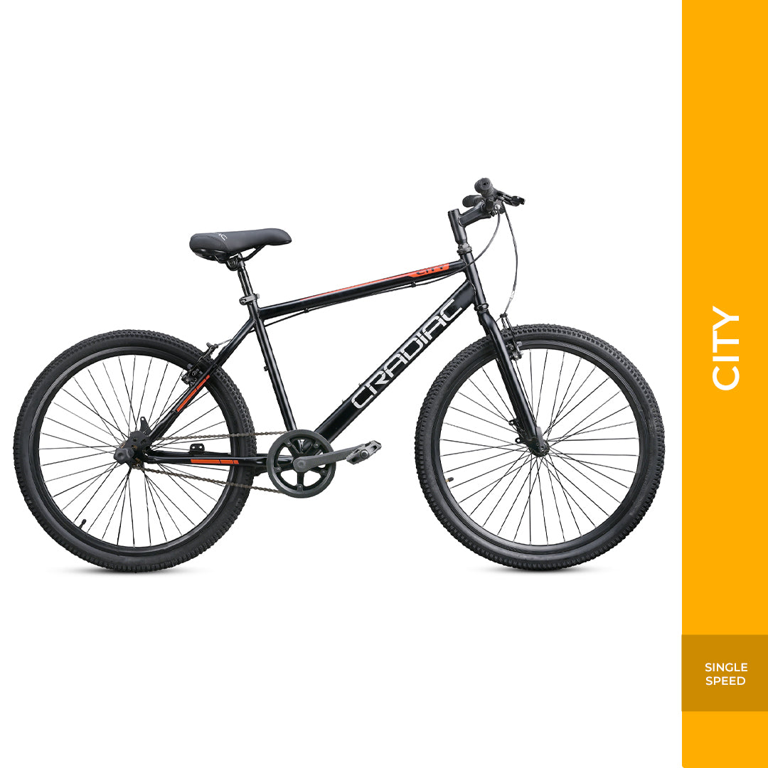 Buy Cradiac City Bike Single Speed 26T Black MTB – Cradiac Sports