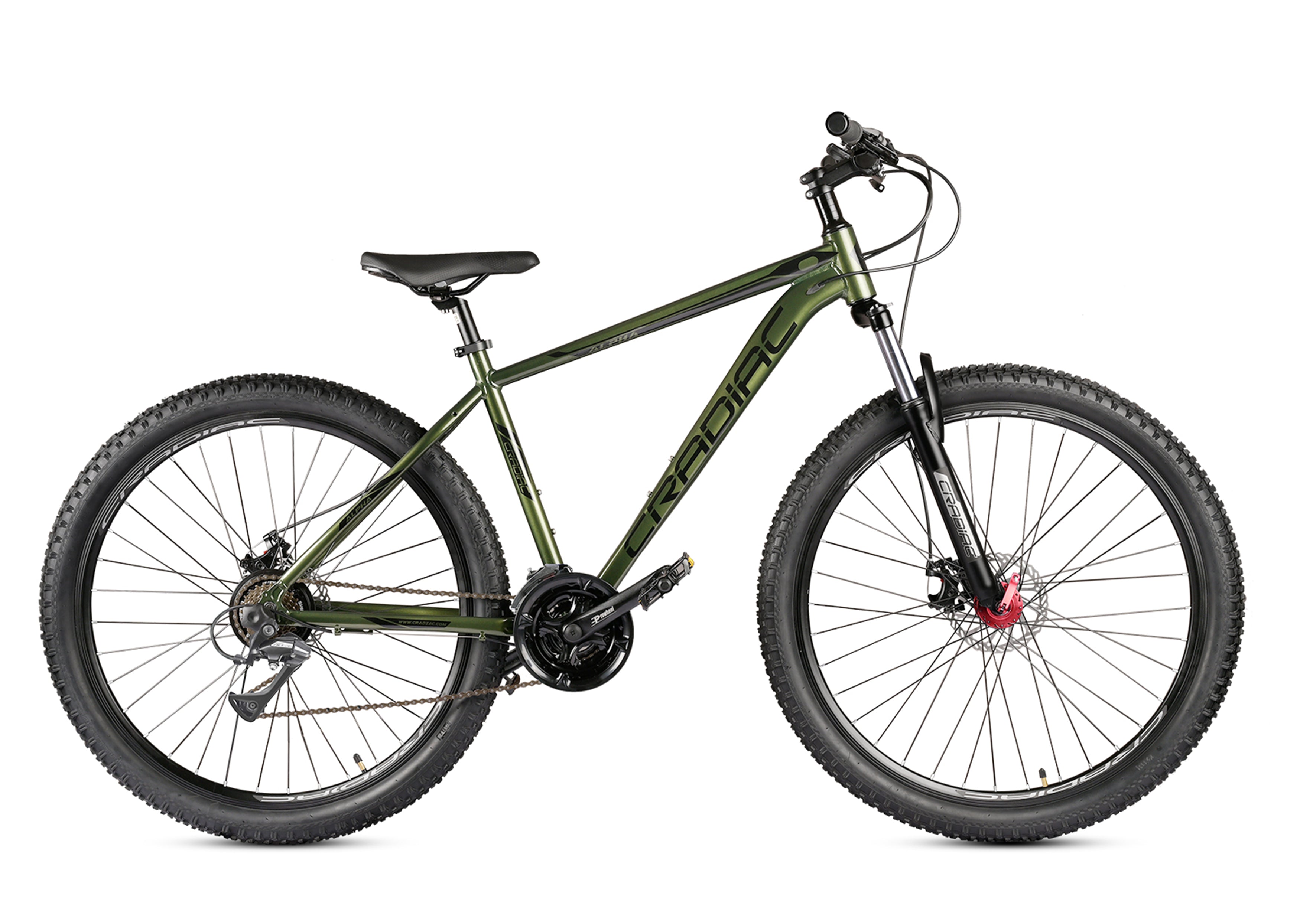 CRADIAC Alpha 21 Speed Shimano Gear MTB Cycle 6061 Alloy Frame Dual Disc Brakes 29